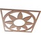 Ekena Millwork Blume Wood Fretwork Pierced Ceiling Medallion, Wood (Paint Grade), 16"OD x 5 1/2"ID x 3/8"T CMWP16X16X0375BLMF - alternate 4